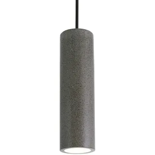 Paco Home TOBI 1-flg. Ø 7 cm zylinderförmig schwarz Beton