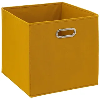 Aufbewahrungsbox Faltbox 31x31x31cm Einschubkorb Regalbox Deko gelb Klappbox