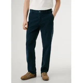 Pepe Jeans für Herren. PM2100003 Marineblaue Cordhose Regular Chino (30), Lässig, Baumwolle