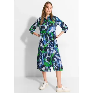 Cecil Damen B144063 Midikleid mit Print - weiß