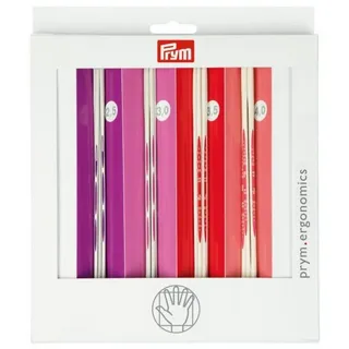 Prym Strumpfstricknadel Set prym.ergonomics, 2,5-4,0mm, Kunststoff, Weiß, 2,5-4 mm