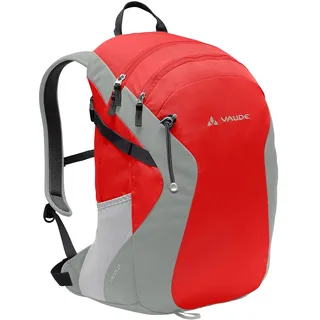 VAUDE Wanderrucksack Grimming Rot 24 l, wasserdichter Rucksack Damen & Herren, leichter Trekkingrucksack mit Rückenbelüftung, praktisches Laptopfach