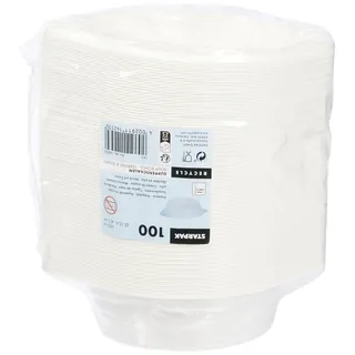 Papstar Suppenterrinen rund 500 ml Ø 15,6 cm 100 St. Weiß
