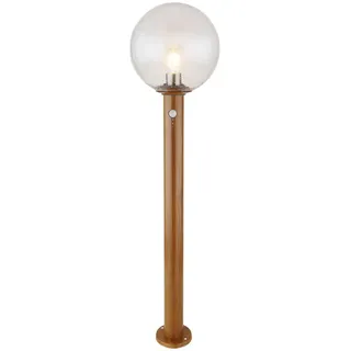 Globo AUßENSTEHLEUCHTE , Klar , Glas , 100 cm , Bewegungsmelder , Lampen & Leuchten, Außenbeleuchtung, Außenleuchten