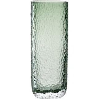Leonardo Home Martello Vase, 1 Stück, vielseitige Vase, stilvolles Dekorationsstück mit haptischer Oberfläche, Zeitlose Pflanzenvase, einzigartige Blumenvase, Höhe 26,5 cm, grün, 033202