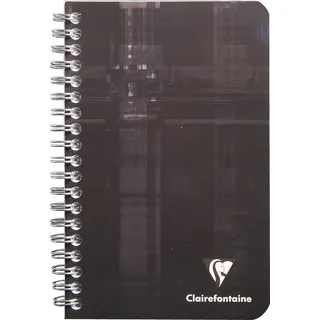 Clairefontaine Notizbuch Spiralheft 11x17cm 90 Blatt blanko farbig sortiert