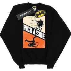 Dc Comics, Herren, Pullover, Batman Football Pick A Side Sweatshirt aus Baumwolle, Schwarz, (3XL)