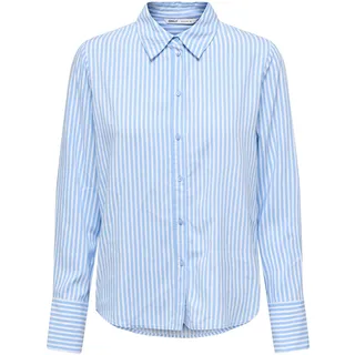 ONLY Damen Onlberit Life L/S Shirt WVN Hemdkragen Langarmhemd Für Den Alltag, Serenity, XS