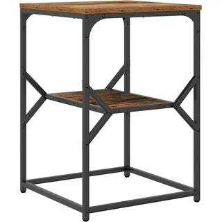 vidaXL Beistelltisch Altholz 41 x 40 x 60 cm Ingenieure Holz und Stahl - Braun