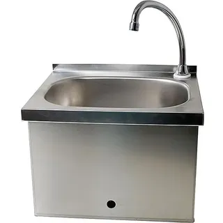 Edelstahl-Hygienebecken, berührungslose Sensorsteuerung WM03 Netzbetrieben