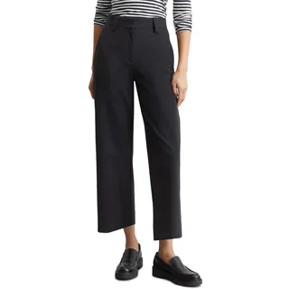 Marc O'Polo MARC O ́POLO Pants, medium rise, Wide Leg cropped THUNDER BLUE - 42