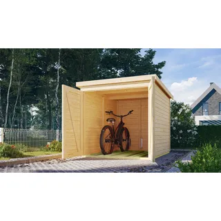 Karibu Fahrradgarage beige