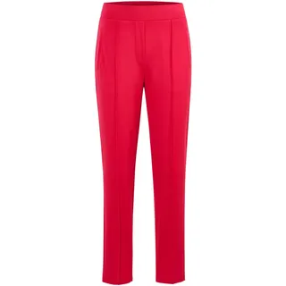 Schlupfhose GOLDNER "Kurzgröße Elegante 7/8-Schlupfhose SARA", Damen, Gr. 23, K-Gr, rot, Obermaterial: 50% Polyamid PA. 45% Viskose CV. 5% Elasthan EL., Hosen Schlupfhose, Ohne