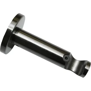 GARDINIA 10011153 Traeger für Gardinenstangen 1-läufig offen, Serie Chicago, Durchmesser 20 mm, Titan