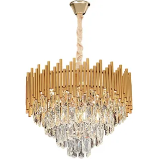 TOOLIGHT Hängelampe Mit Kristallen G062-Cp 50Cm Gold Gold - Gold