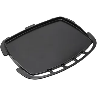 Weber Plancha Vollformat für Q1000N / Q1200N Serie/extra große Fläche für gleichmäßige Hitze und vielseitige Grillgerichte – Schwarz (3400866)