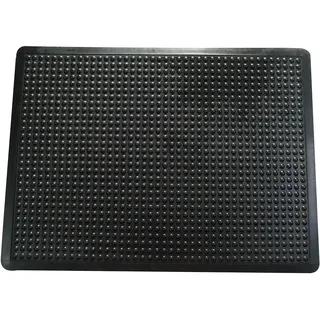 Doortex Anti-Ermüdungsmatte | Arbeitsplatzmatte "anti-fatiguemat" | 90 x 120 cm | aus 100 % Gummi | schwarz | rechteckig | mit Noppenstruktur