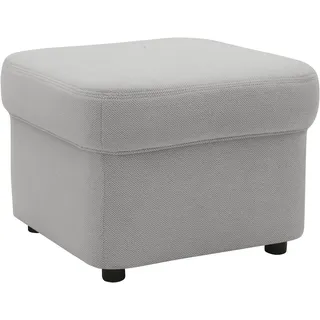Hocker DOMO COLLECTION "FLORES B/T: 60/60 cm, hochwertig", silber, B:60cm H:42cm T:60cm, 100% Polyester, Hocker, Hocker