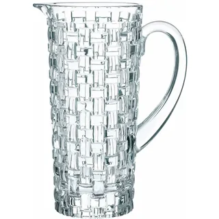 Nachtmann Krug 1 Liter, Bossa Nova, 92074, Wasserkrug aus Kristallglas, Glaskrug spülmaschinenfest