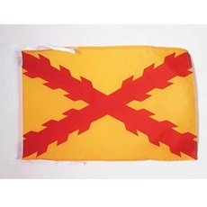 AZ FLAG Flagge Spanien TERCIOS MORADOS VIEJOS 45x30cm mit Kordel - SPANISCHE ALT Fahne 30 x 45 cm - flaggen Top Qualität
