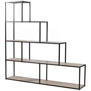 CaliCosy Bücherregal 160 x 11 x 157 cm Schwarz