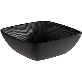 APS 85274 Schale -NERO- in schwarz, 16,5 x 16,5 cm, Höhe 5,5 cm, 0,6 Liter