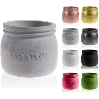 CONCRETTE Blumentopf Blumenkübel Zement-Pflanzkübel Übertopf aus Beton Home Ø 11 cm | 17 Farben