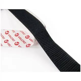 VELCRO® VEL-EC60215 Klettband zum Aufkleben Haft- und Flauschteil (L x B) 2500mm x 20mm Schwarz