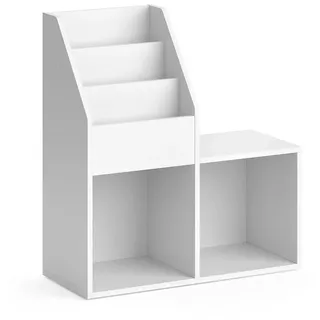 Vicco Bücherregal Luigi Weiß 72 x 79 cm , Holzwerkstoff , 5 Fächer , Rechteckig , 72x79x30.9 cm , Babymöbel & Kindermöbel, Babyzimmer, Babyregale & Kinderregale