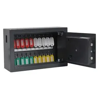 Pavo Schlüsseltresor grau mit 20 Haken Elektronikschloss