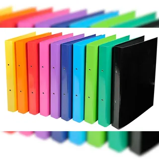 Exacompta Ringbuch A4, Karton 2 Ringe 30 mm Färbig sortiert