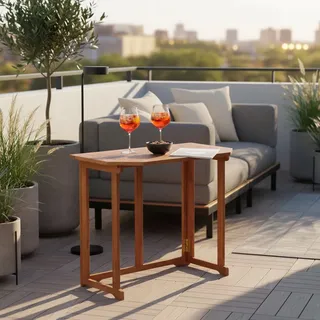 Merxx Gartenklapptisch 90 x 50 x 74 cm Braun