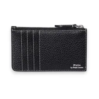 Polo Ralph Lauren für Damen. 427949872010 Leder-Kartenetui Polo Play schwarz (OSFA), Lässig