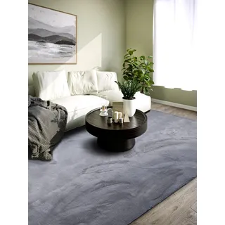 Villeroy & Boch Teppich »Leon« rechteckig 15 mm Höhe Langflor, Shaggy, uni, flauschig weich, glänzend, Kaninchenfell Haptik,