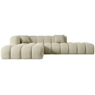 altdecor Ecksofa in L-Form, Olea-L2 - 289x176x71 cm Beige - Corner Sofa Bett Eckcouch Couch Wohnlandschaft Cauchsofa - Beige