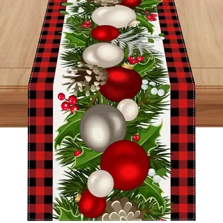 Tischläufer Weihnachten Weihnachtstisch Deko Tischdecke Weihnachtsdeko Innen Weihnachtstischdecke Läufer Rot Modern Weihnachtstischläufer Modern 180 cm Weihnachtsläufer Tisch Winter Geschenk