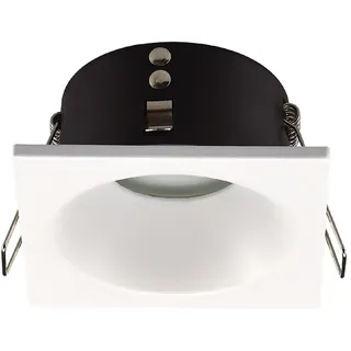 wonderlamp - Einbauspot für Bad oder Außenbereich, IP 65, modern, weiß, für Innen- und Außenbereich, quadratisch