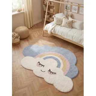 HANSE HOME Nappi Kinderteppich 140 x 200 cm Creme Multifarben