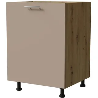 Feldmann-Wohnen Unterschrank Brerra D1D/60 60 / 50 / 82 cm , Holz , 60x82x50 cm , Küchen, Küchenmöbel, Küchenschränke, Küchenunterschränke