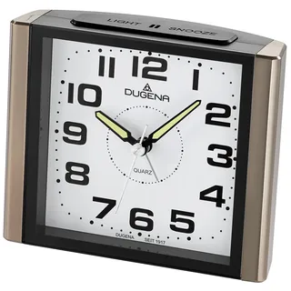 Dugena Wecker Lautlos Bronze/Schwarz Araber
