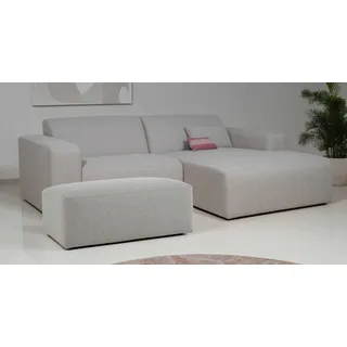 INOSIGN »Koa,228cm, L-Form, Modulsofa, Webstoff, Cord, Struktur, Chenille« Designsofa, Set, Hocker inklusive, weicher Lounge-Sitzkomfort,