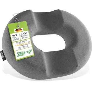 feela.® Orthopädisches Sitzring [3 Härtegrade] – Hämorrhoiden Sitzkissen mit Loch – nach OP & Geburt – Sitzring Steißbein Entlastung, Hämorriden Kissen, Sitzdonut – lindert Schmerzen (Medium)