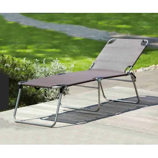 Fiam Sonnenliege 190 x 58 x 42 cm Grau/Silber