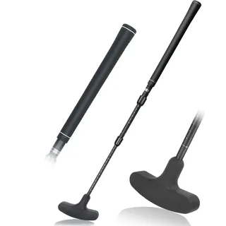 CZ-XING Golf-Putter, Mini-Golf-Putter mit verstellbarem Schaft aus Aluminiumlegierung, Golf-Putter für Junior-Minigolf, mit ausziehbarem Schaft, rechte und linke Hand, tolles Golf-Geschenk (schwarz)
