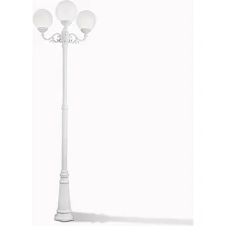 Orion Leuchten Außen Mastleuchte 256cm 75W 3x E27 Weiß