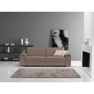 Egoitaliano Schlafsofa »Cecilia, modern & elegant, erstklassiger Sitzkomfort, Dauerschläfer« inkl. Matratze und hochwertigem Metallbettrahmen, toller Schlafkomfort, braun