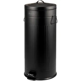 ELUNO Abfalleimer 30 l Schwarz