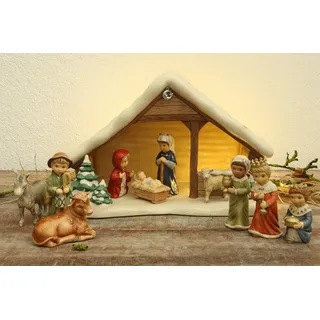 GOEBEL Krippenfigur Maria Weihnachtsdeko« historisches Motiv, zeitgemäß gestaltet, rot