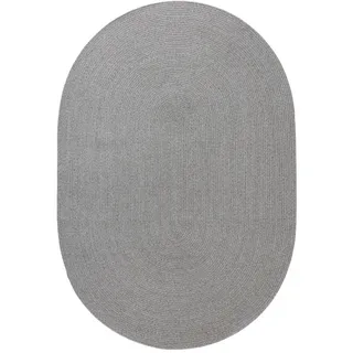 benuta Nest Outdoorteppich Nandi Grau 120x170 cm , Textil , Oval , 120x170 cm , Gots , wasserabweisend , Teppiche und Böden, Teppiche, Outdoorteppiche