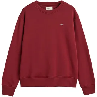 GANT Damen Shield C-Neck Sweat Sweatshirt, PLUMPED RED, 36